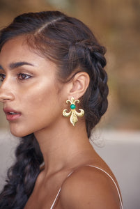 GHARANA EARRINGS - GREEN