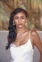 GHARANA EARRINGS - GREEN