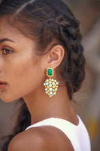 ARBI EARRING GREEN/BLUE