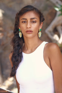 ARBI EARRING GREEN/BLUE