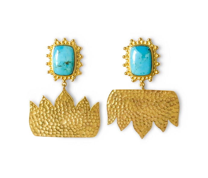 NILA EARRINGS BLUE